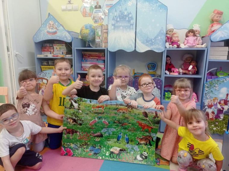 Воспитанники отмечают международный день пазла и головоломки.